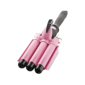 Generic Curling Iron 1-Inch 3 Barrel Hair Waver Wand - Ceramic Heating Styling Tool, Fast Heating, LCD Display, Adjustable Temperature Hair Crimper.
