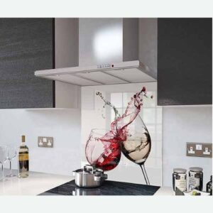 Newmatic Red & White Wine Splashback 60/90cm