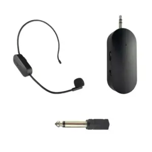 Faith Head Mounted Wireless Lavalier Microphone Set Transmitter with Receiver 2.4G for Amplifier Voice Speaker Teaching Tour Guide
