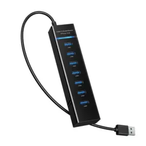 Faith USB Hub 3.0 - 7-Port Multi USB Hub for PC and Laptop, 30cm Long Cable, Compatible with MacBook, Mac Pro, Mac Mini, and Surface Pro.