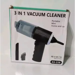 Faith 3 in 1 Rechargeable Handheld Vacuum Cleaner Cordless Portable Suction & Blow for Home Car Laptop Keyboards With HEPA Filter