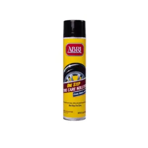 Abri Tire Cleaner, Non-Greasy Formula, Long-Lasting Shine, Prevents Cracking and Aging, 595ml