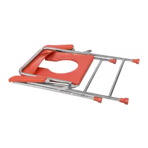 A-Care ACare Commode Chair SS with Pan, MS-SSF10, Durable Stainless Steel Medical Commode, Heavy Duty Toilet Chair