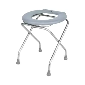 A-Care ACare Commode Stool, SS Round Seat 30cm, MS-SSR20, Durable Stainless Steel Medical Commode Chair