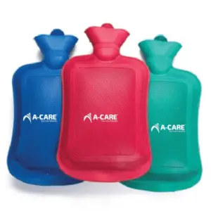 A-Care ACare Hot Water Bag with Cover, 2000ml, PA-1308, Durable Leak-Proof Heat Therapy Bottle