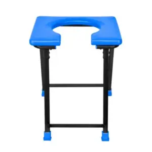 A-Care ACare Commode Stool, M.S Square Pipe, MS-MSS20, Durable Medical Toilet Chair with Stable Support