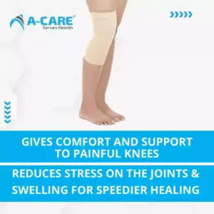 A-Care ACare Knee Cap Deluxe XXL, Extra Support, Relieves Knee Pain & Strain KS-6003-XXL (EX-E)