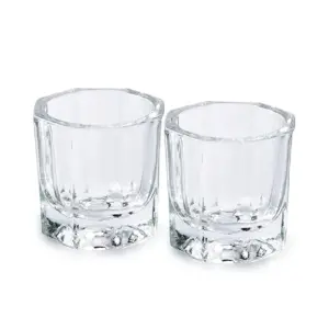 Lonni Cosmetics Acrylic Miniature Glass Container 1.25 inches 1Pc - Ideal for Countertops, Drawers, or Travel; Shatter-Resistant Design for Ultimate Durability