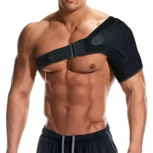 Faith Adjustable Sports Shoulder Pads - Unisex Shoulder Brace For Prevent Injuries, Pain Relief, Shoulder Tendonitis, Frozen Shoulder, Shoulder Support Strap For Men Women, Left or Right Arm
