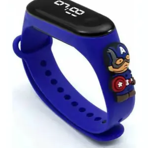 Faith Adamo LED Square Dial Kids Watch - Digital LED Timepiece for Boys and Girls