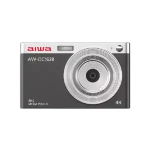 Aiwa 4K HDR Digital Camera 50MP with 16x Digital Zoom, 2.8" LED Screen, 32GB Storage AW-DC1628
