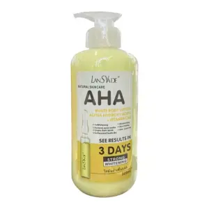 Faith AHA Body Lotion 500ml – Vitamin C Lightening & Hydrating Body Milk for Dark Spot Reduction & Radiant Skin
