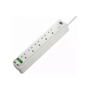 APC Essential Surgearrest 5 outlets with 5V 2.4A 2 port USB Charger 230V UK PM5U-UK
