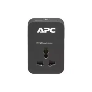 APC SurgeArrest Essential Surge Protector with 1x Universal Outlet, 700 Joules, 2x USB TypeA Ports, BS1363 Plug PME1WU2B-MS