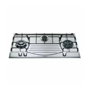Ariston Gas Hob 87cm with 3 Gas Burners, Automatic Ignition PHN 932 T2 IX