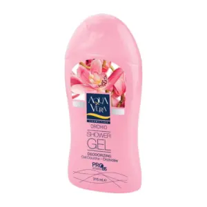 Aqua Vera Shower Gel Orchid, Skin Friendly Solutions, Herbal Extracts, Pro-Vitamin B5 315ml