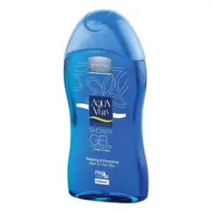 Aqua Vera Shower Gel Deep Ocean, Skin Friendly Solutions, Herbal Extracts, Pro-Vitamin B5 315ml