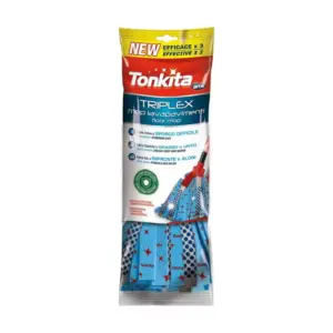 Arix Triplex Floor Mop with Stick Red TK024R (Pack of 6Pcs)