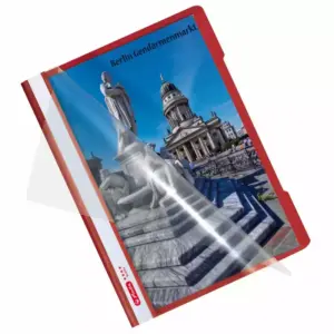 Atlas Flat Files Plastic A4 Ls Thick Red P06281 (Pack of 5Pcs)