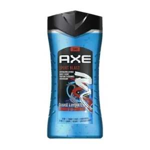 Axe 3in1 Shower Sport Blast 400ml Body & Face Wash for Men (Pack of 3pcs)