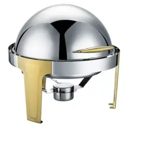 Aardee Avino Chaffing Dish 9L Round Roll Top