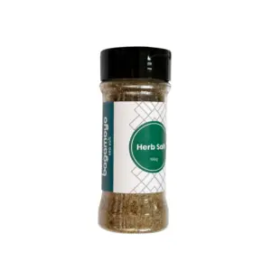 Bagamoyo Sea Salt Bagamoyo Herb Salt 100g Shaker, Sea Salt with Rosemary, Oregano & Thyme, Iodized, Made in Tanzania