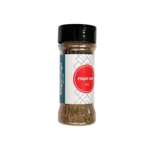 Bagamoyo Sea Salt Bagamoyo Pilipili Spicy Sea Salt, 100g Shaker, Sea Salt with Chilli and Black Pepper, Iodized, Made in Tanzania