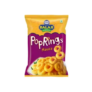 Balaji Pop Rings Masala 65g (Pack of 48pcs)