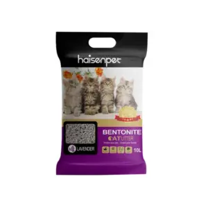 Haisenpet Cat Litter Ball Shape Bentonite 10L (8kg) Lavender Scent