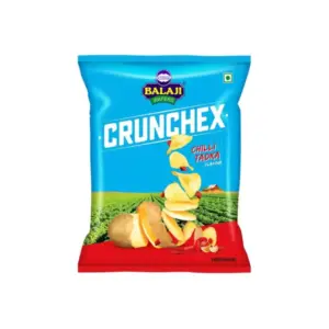 Balaji Crunchex Chilli Tadka Wafers 135g (Pack of 24pcs)