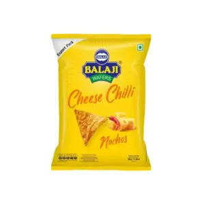 Balaji Amaize Cheese Chilli Nachos 140g (Pack of 24pcs)