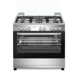 Baumatic Freestanding Gas Cooker 90x60cm with 5 Burner, 9 Function Electric Fan Oven 110L PMEC9GEESS