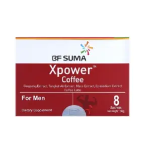 BF Suma XPower Coffee for Men for Better Life, Enhance Energy, Improve Semen Quality, Improve Sexual Performance AP113A (Pack of 8Pcs)