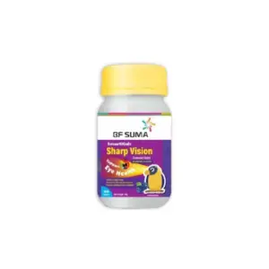 BF Suma Blueberry Chewable Tablets & Sharp Vision, 90 Tablets/Bottle, Prevents Childhood Vision Problems, Promotes Night Vision, Healthy Eye Development,  AP188A