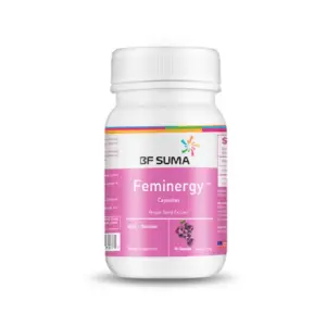 BF Suma Feminergy Capsules 60/Bottle for Better Life, Anti Aging, Brighten up Complexion, Reduces Wrinkles, Reduces Inflammation, AP074E
