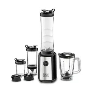Black & Decker Black and Decker Sports Blender 300W, Blender + Citrus Juicer + Grinder, Multi-Function SBX300BCG-B5