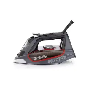 Black & Decker Steam Iron 2200W with Ceramic Soleplate, Powerful Steam X2050-B5