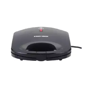 Black & Decker Sandwich Maker 2 Slice, Fixed Plate, Compact Design TS1000-B5