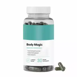 Faith Body Magic Capsule with Parsley, Chlorophyll, and Peppermint (30 capsules) | Dietary Supplement for Detox, Body Odor, Digestive Health, Skin Support, and Feminine Wellness