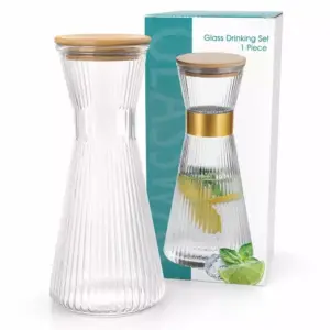 Bon Appetit Glass Carafe 1L + Cork Lid HM-BA620