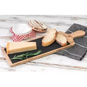 Bon Appetit Slate & Bamboo Platter 50x18cm HM-BA284