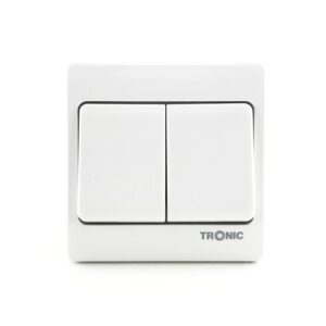 Tronic Big Button 2 Gang 2 Way Switch