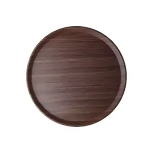 Bon Appetit Mahogany Wooden Finish Round Tray 40.5cm HM-BA457