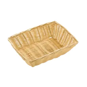 Bon Appetit Plastic Rattan Basket 23x15x7cm Square HM-BA149