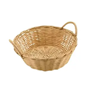 Bon Appetit Plastic Rattan Basket 20x7cm Round HM-BA150