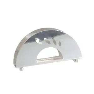 Bon Appetit Stainless Steel Napkin Holder with Base Polished 15x3x8.3cm HM-BA309