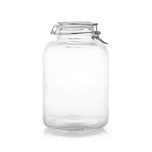 Bon Appetit Glass Jar with Clip Square 4L HM-BA95