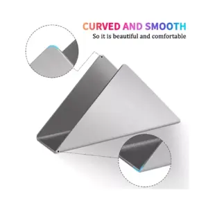 Bon Appetit Stainless Steel Napkin Holder Triangle Satin Finish 17x4.5x8.6cm HM-BA310