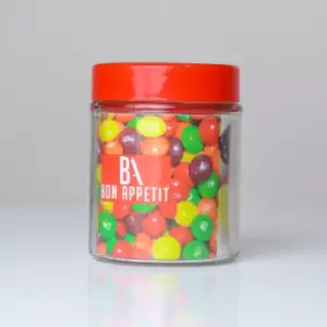 Bon Appetit Round Glass Jar with Red Screw Lid 0.5L HM-BA05 (12P)