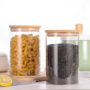 Bon Appetit Storage Jar with Bamboo Lid 0.75L HM-BA122